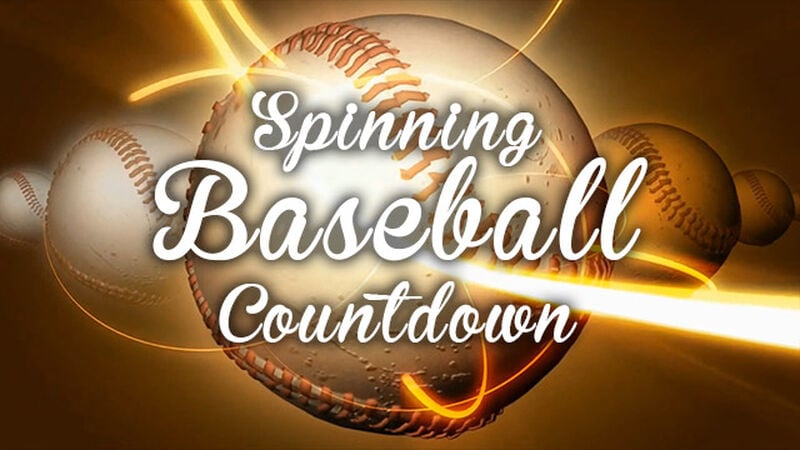 Spinning Baseballs Countdown